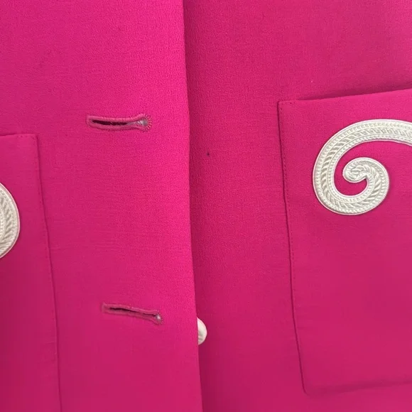 Vintage Yves Saint Laurent Fuchsia Passementerie Jacket